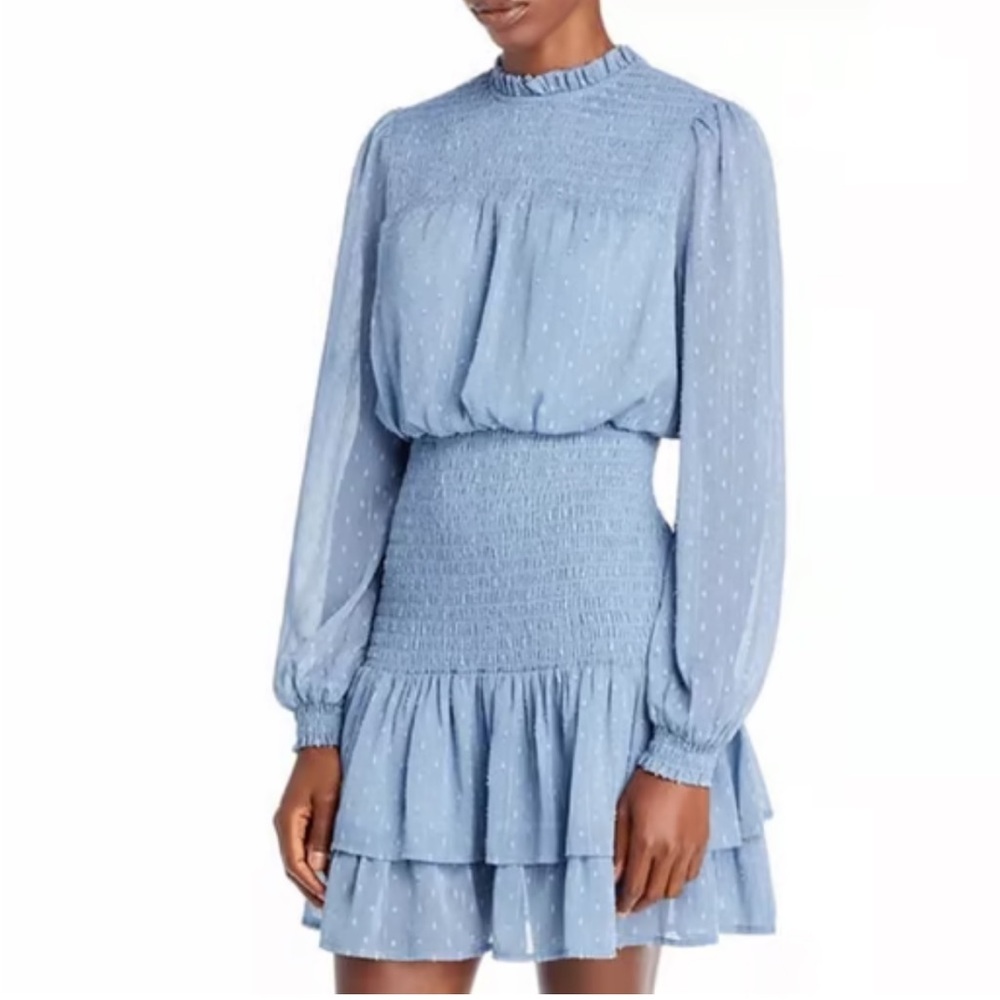 AQUA blue mini dress
